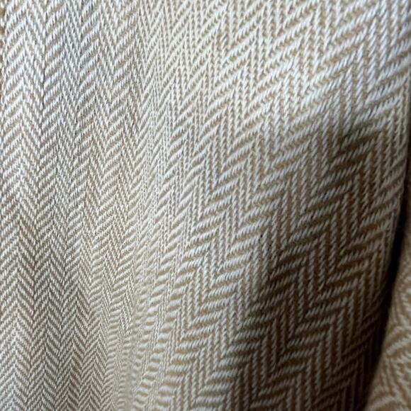 Woolrich Reversible Sweater Poncho Wrap Brown Tan Plaid One Size Fits up to XXL - Picture 5 of 6